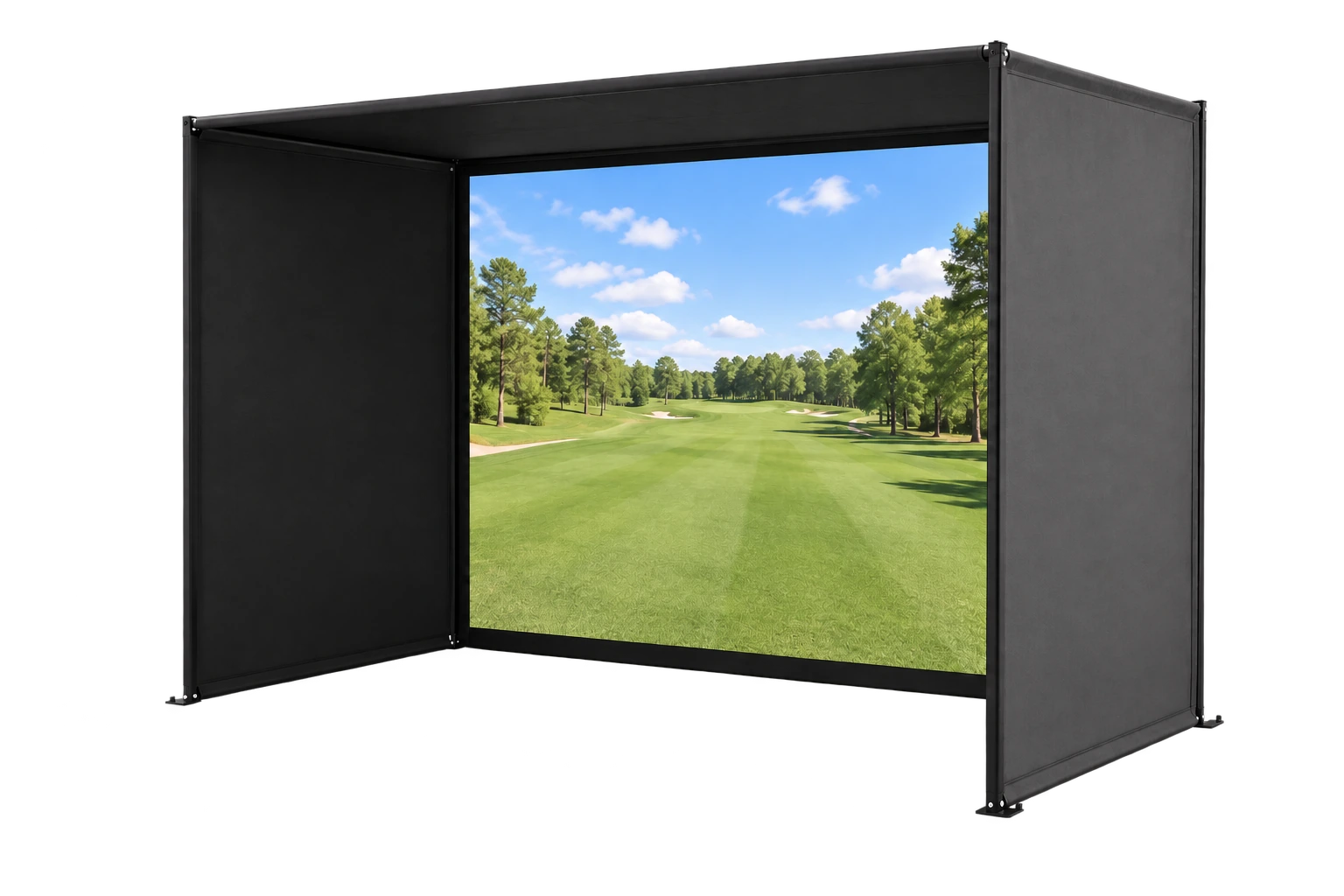 GoSports black simulator enclosure